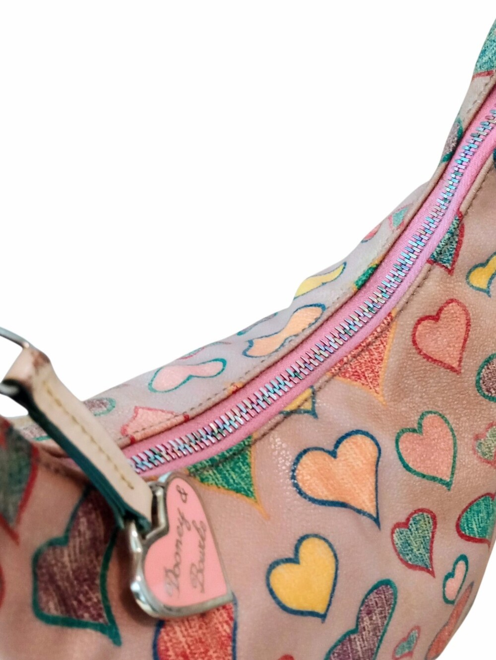 Dooney & Bourke Crayon Hearts Mini Bucket Bag - Picture 9 of 16
